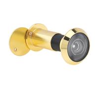 HOJLKLD Door Viewer, 200-degree 16mm Peephole with Rotating Privacy Cover for 35-60mm(1-3/8" to 2-3/8") Doors, Wide Angle Door Spy Hole for Front Door (Gold)