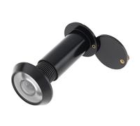 HOJLKLD Door Viewer, Solid Brass 180 Degree Peephole for 35-55mm(1-3/8" to 2-1/6") Doors, 14mm Pipe Diameter Door Peephole with Privacy Cover (Black, 14mm)