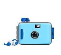 HOJO Disposable Camera Single Use Film Camera/Reusable 35mm Film Camera,One time Imaging,5m Waterproof,Retro Style Film Camera Multipack (Blue,Basic)