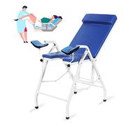 HOJO Gynecological Examination Bed, Portable, Folding, Blue, 20 kg, Low Carbon Square Steel