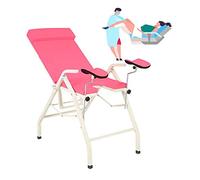 HOJO Portable Gynecological Examination Bed, 150KG Max Load, Carbon Steel, Foldable, Blue/Pink