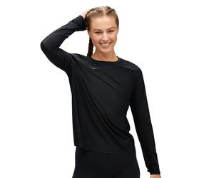 Hoka Airolite Run Long Sleeve Womens | Black - Black / M