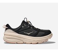 HOKA Bondi B3LS Lifestyle Shoes in Black/Alabaster, Size 3.5