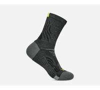 HOKA Bondi Quarter Run Sock in Black, Size Medium