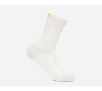 HOKA Bondi Quarter Run Sock in White, Size Small