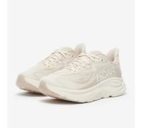 HOKA Men's Clifton 10 Road Running Shoes in Oatmeal/Oat Milk, Size 9