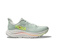 Hoka Clifton 10 Women's Running Shoes | UK 4.5 in Sea Glass/Neon Flame