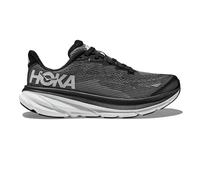 HOKA Clifton 9 in Black/White, Size 3Y