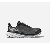 HOKA Clifton 9 Road Running Shoes in Black/White, Size 4Y