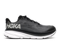 HOKA Kid's Clifton 9 Road Running Shoes in Black/White, Size 5.5Y
