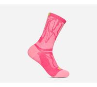 HOKA Clifton Crew Run Sock in Electric Rose, Size XL