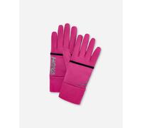 HOKA ColdSnap Fleece Gloves in Fuschia, Size Medium