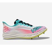 HOKA Crescendo MD 2 Race Shoes in White/Cielo Blue, Size M12.5/ W13.5