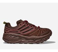 HOKA Elite Terrain System Stinson EVO OG Lifestyle Shoes in Cold Brew/Varsity Burgundy, Size 4.5
