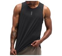 HOKA Men's EveryRun Tank Top in Black, Size Large