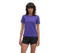 HOKA Women's EveryRun Short Sleeve Top in Cosmic Purple, Size Medium
