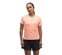 Hoka EveryRun Women's T-Shirt | UK M in Sunstone Prt