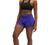 HOKA Women's Glide Shorts MR 3.5'' Brief in Cosmic Purple, Size Large