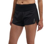 HOKA Women's Glide Shorts MR 3.5'' Brief in Black, Size Small