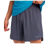 HOKA Men's Glide 7'' Shorts 2in1 in Charcoal Grey, Size Medium