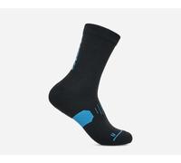 HOKA Graphic Crew Run Sock in Black, Size Small