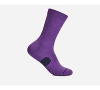 HOKA Graphic Crew Run Sock in Virtual Violet, Size Small