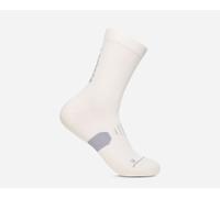 HOKA Graphic Crew Run Sock in White, Size Medium