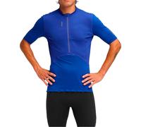 HOKA Men's SkyBreeze Short Sleeve Zip in Ultramarine, Size XL