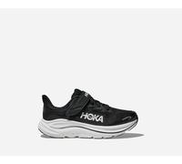 HOKA Kid's Clifton 10 in Black/White, Size 13K