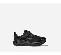 HOKA Kid's Clifton 10 Road Running Shoes in Black, Size 2K
