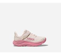 HOKA Kid's Clifton 10 Road Running Shoes in Rose Cream/Dried Rose, Size 1.5K