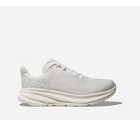 HOKA Kid's Clifton 9 Road Running Shoes in White/Frost, Size 3Y