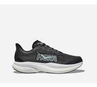 HOKA Kid's Mach 6 Road Running Shoes in Black/White, Size 4