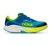 HOKA - Kid's Rincon 4 Little - Running shoes size 1, electric aqua / neon hoka citrus
