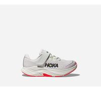 HOKA Kid's Rincon 4 Road Running Shoes in Frost/Neon Yuzu, Size 11.5K