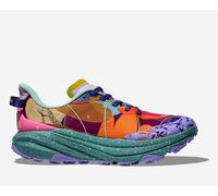 HOKA Kid's Speedgoat 6 Studio Proba Lifestyle Shoes in Rouge/Aegean Blue, Size 3.5Y