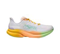 HOKA Women's Mach 6 Road Running Shoes in White/Neon Hoka Citrus, Size 4