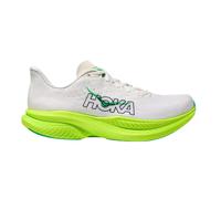 Hoka Mach 6 Shoes White Green AW25, Size EU 46