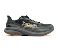 Hoka Mach 6 Textile Men's Low Top Trainers - Black Electric Tangerine - Size:UK 7.5