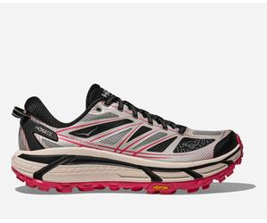 HOKA Mafate Speed 2 Lifestyle Shoes in Galactic Grey/Ruby Red, Size 3.5