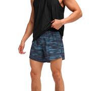 Hoka - Men's trail running shorts - M Glide 5'' Short W/ Brief Blue Blurr for Men - Size L Blue
