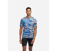 Hoka - Men's trail running T-shirt - M Airolite Short Sleeve 2.0 Blue Blurr for Men - Size L Blue