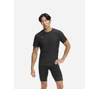 HOKA Men's Airolite Short Sleeve Top 2.0 in Black/Gold, Size Large