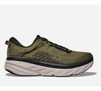 HOKA Men's Bondi 7 Lifestyle Shoes in Wild Rye/Black, Size 10.5
