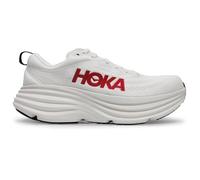 HOKA Mens Bondi 8 Textile White Vermillion Trainers 8.5 UK