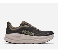 HOKA Men's Bondi 9 Road Running Shoes in Black/River Rock Grey, Size 9 W
