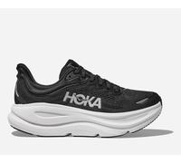 HOKA Men's Bondi 9 Road Running Shoes in Black/White, Size 14.5 W