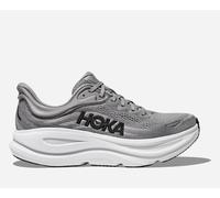 HOKA Men's Bondi 9 Road Running Shoes in Galactic Grey/Stellar Grey, Size 8