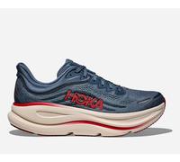 HOKA Men's Bondi 9 Road Running Shoes in Thunder Cloud/Vermillion, Size 10.5