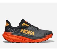 HOKA Men's Challenger 7 Road Running Shoes in Castlerock/Flame, Size 8.5